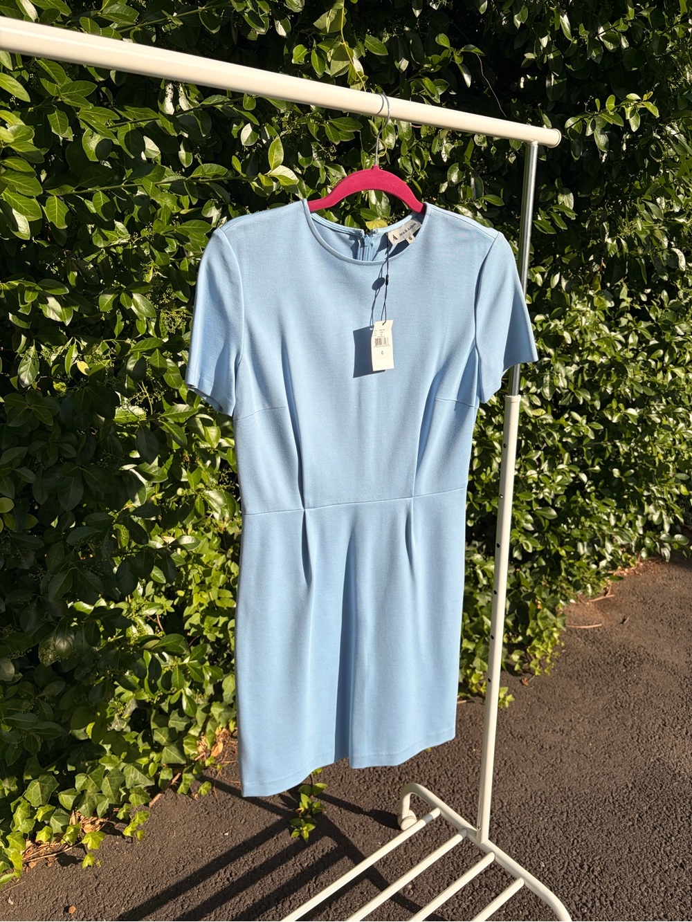 🤍Ava & Aiden Short Sleeve Mini Dress in Light Blue